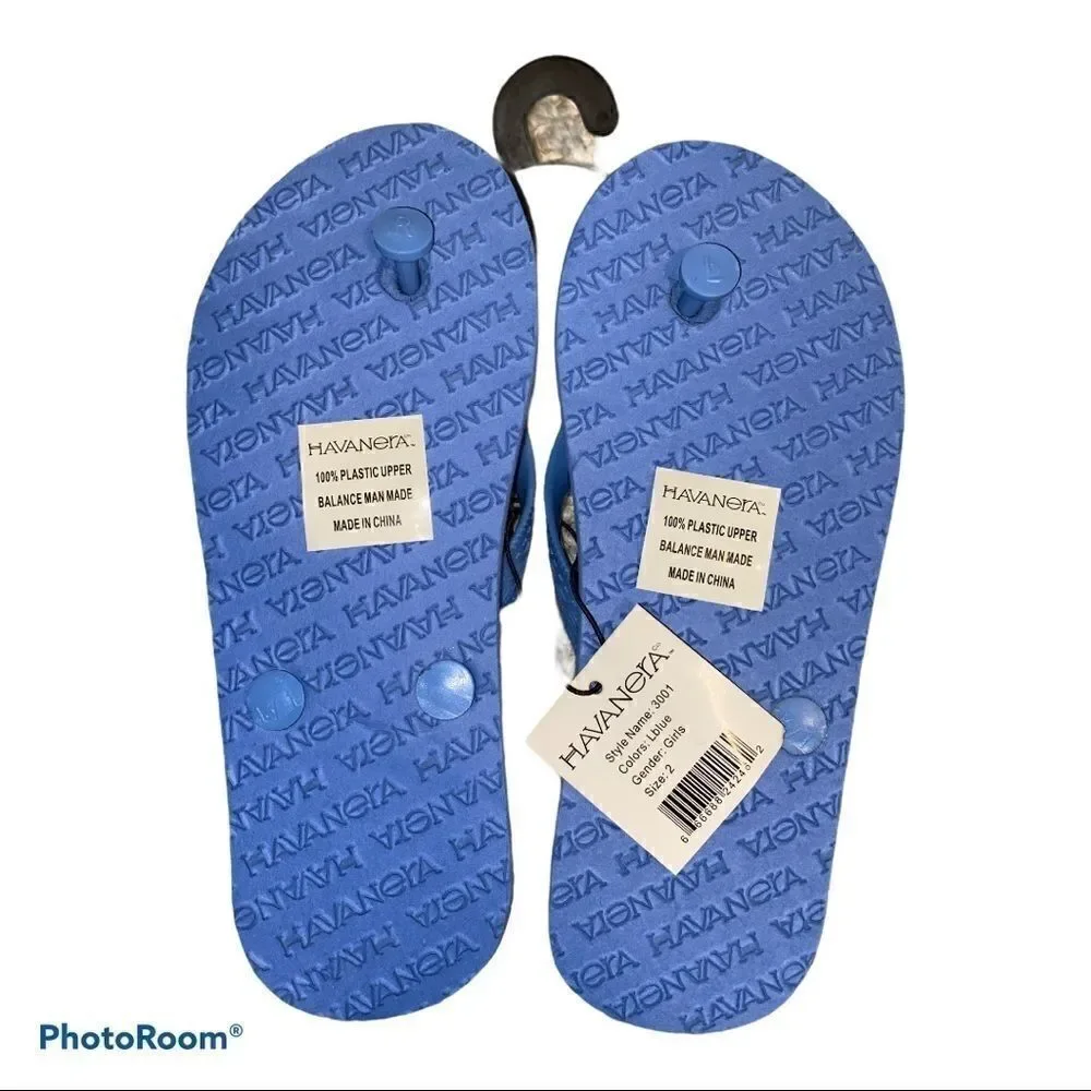 Havanera BLUE White Stars FLIP FLOPS Shoes Unisex